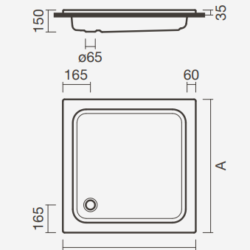 Julieta Square Shower Tray - Image 2