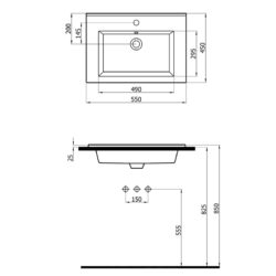 Silver Slim Sink 501055 - Image 2