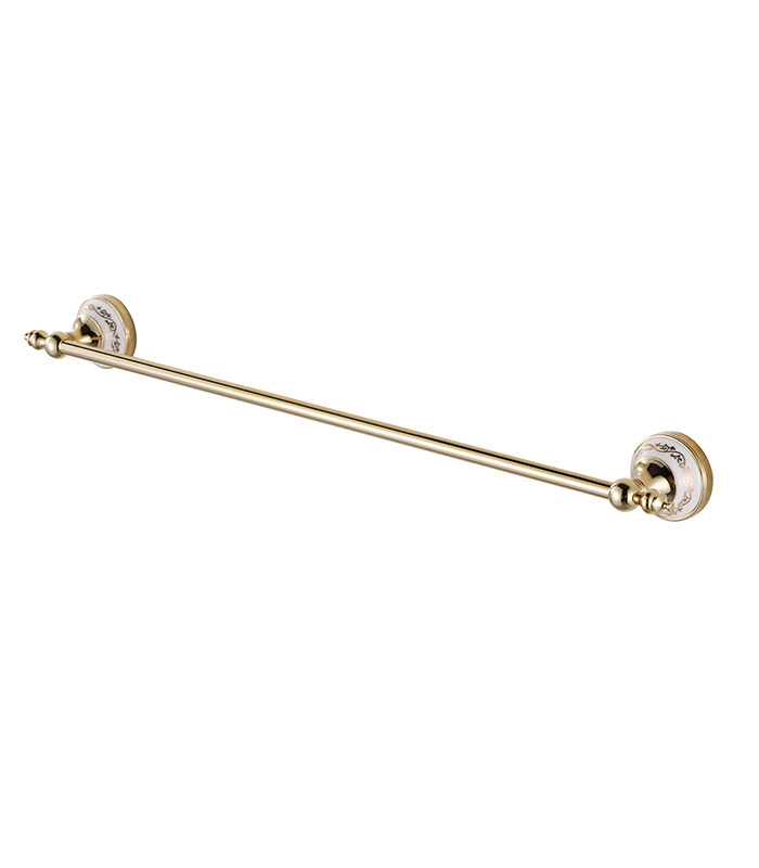 Plain Towel Rack Pera Gold 648312